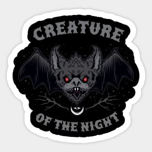 Creature of the night! Sticker